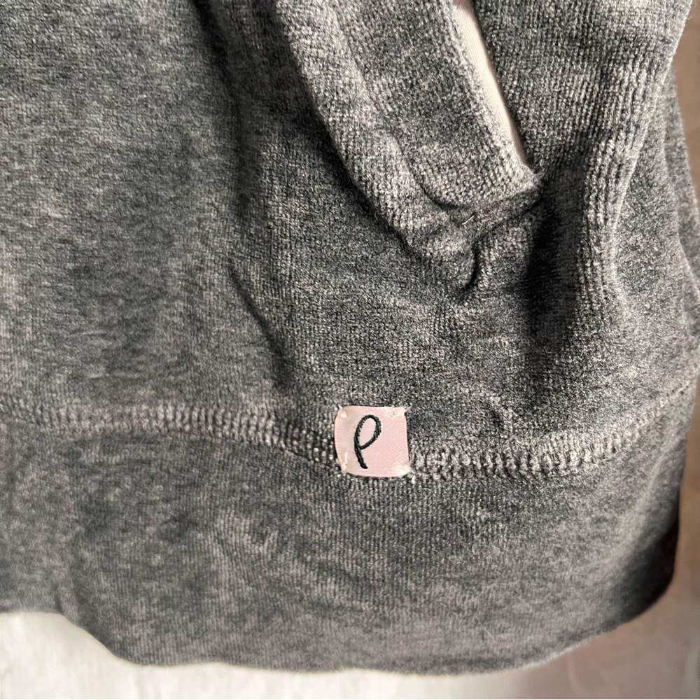 Paul Smith Pink Women M Medium Grey Velour Hoodie Jacket Full Zip Y2K Vintage - Picture 5 of 16